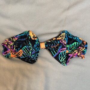 Sassafras vintage Colorful Abstract Women's Bikini Top M-L